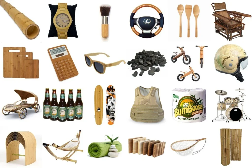 Productos hechos de bambú