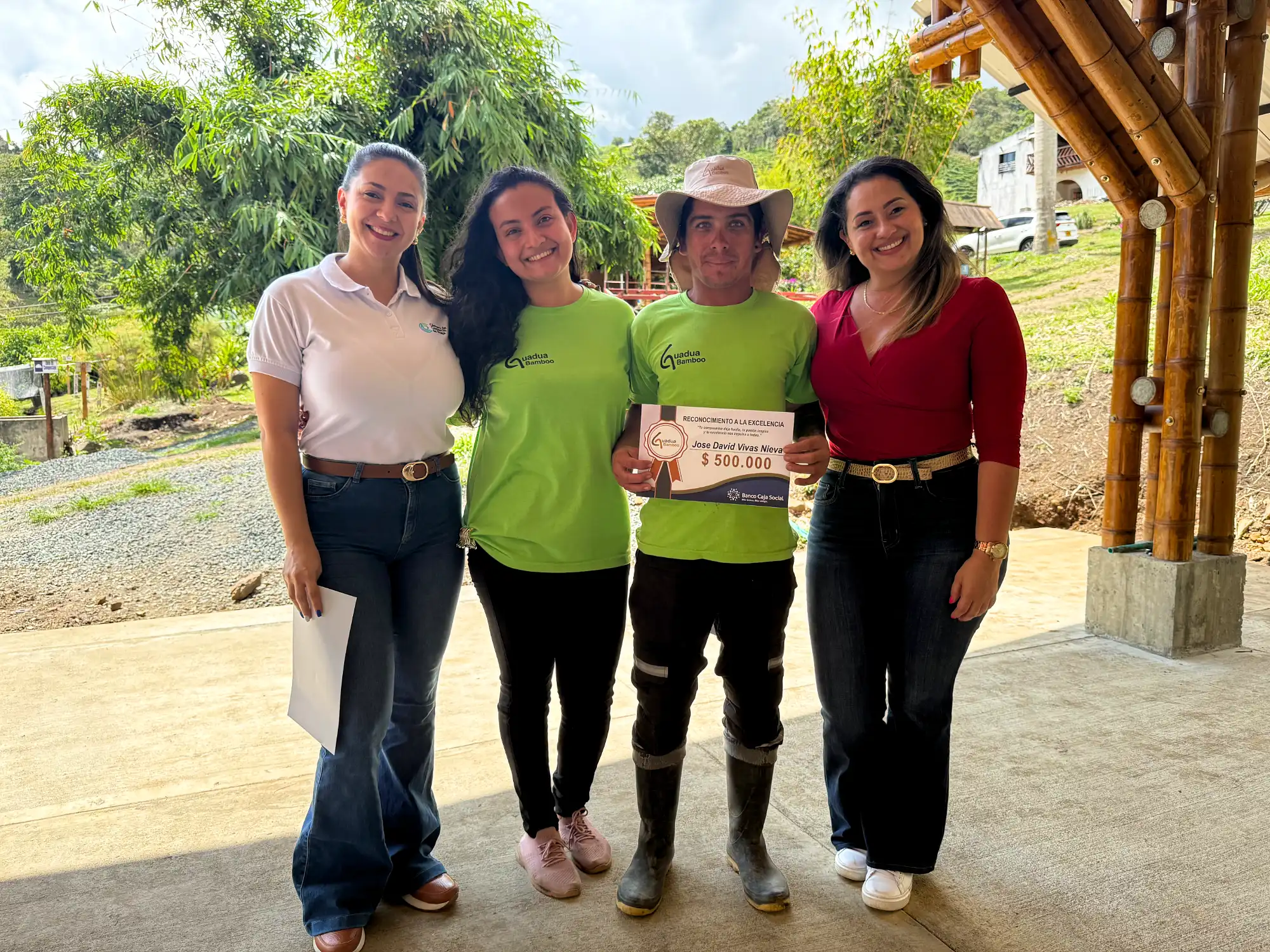 Bono de $500.000 para equipo de Guadua Bamboo SAS