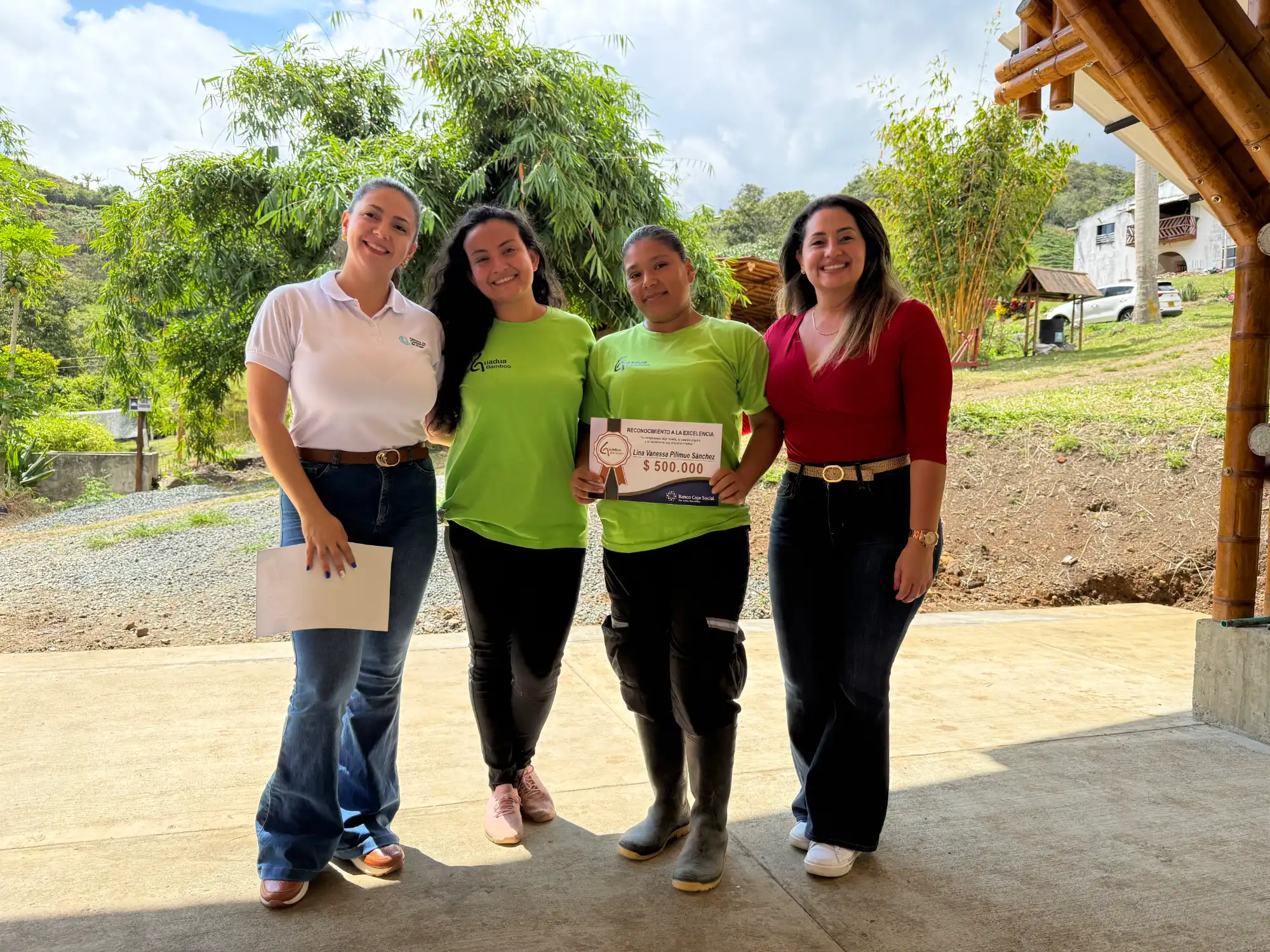 Bono de $500.000 para equipo de Guadua Bamboo SAS