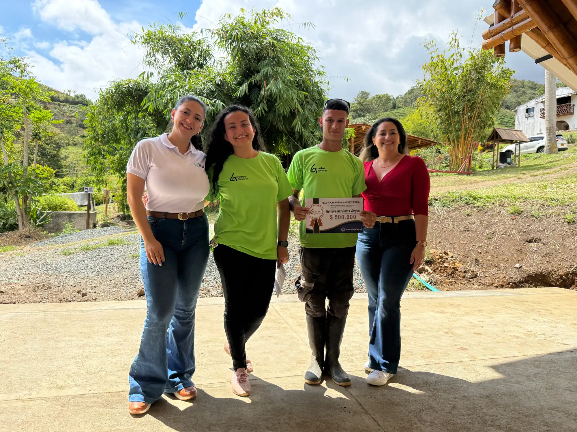Bono de $500.000 para equipo de Guadua Bamboo SAS