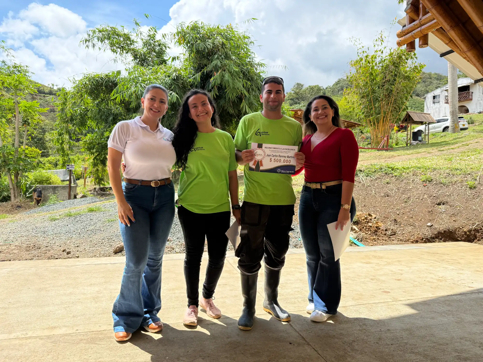 Bono de $500.000 para equipo de Guadua Bamboo SAS