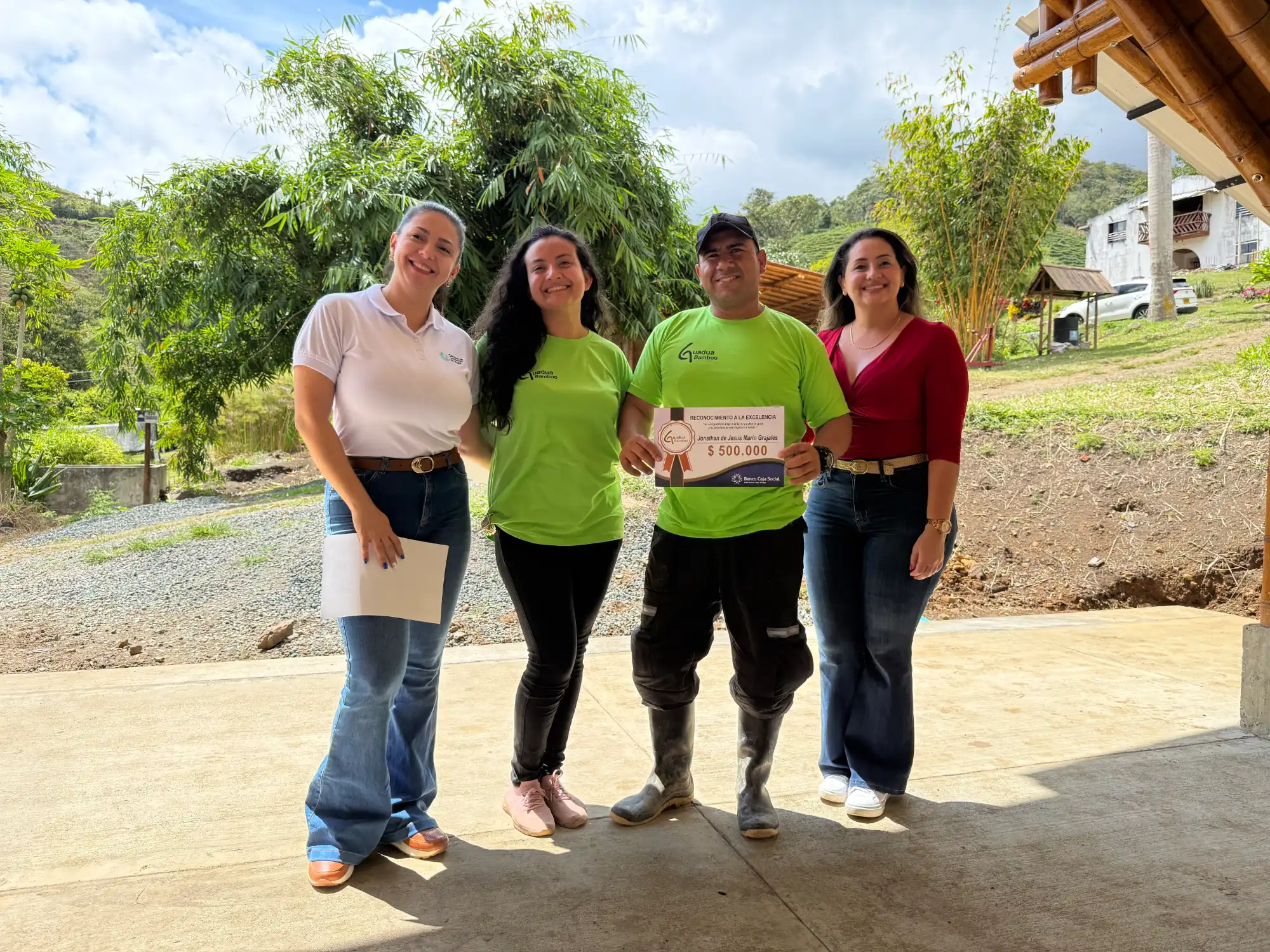 Bono de $500.000 para equipo de Guadua Bamboo SAS