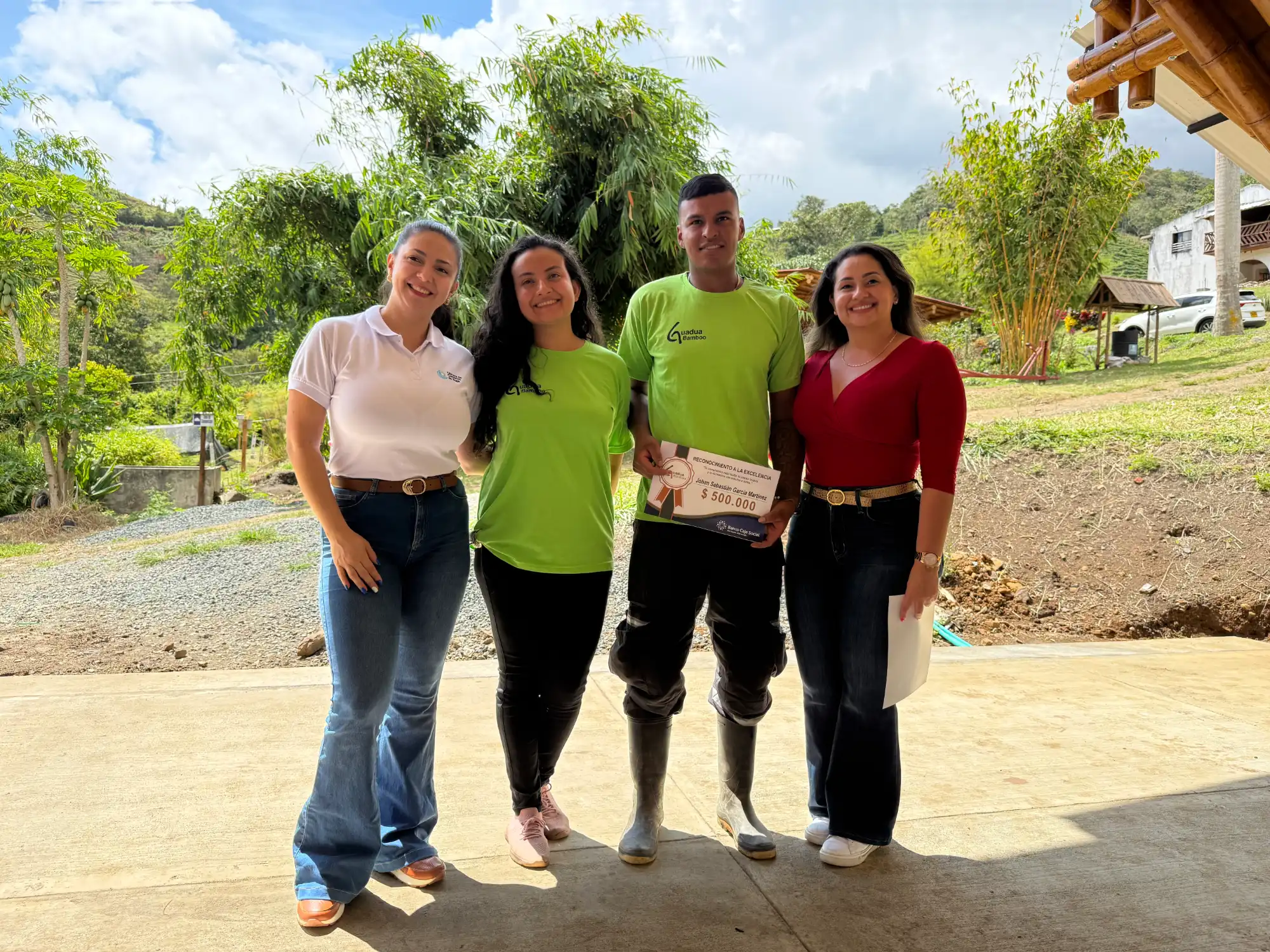 Bono de $500.000 para equipo de Guadua Bamboo SAS