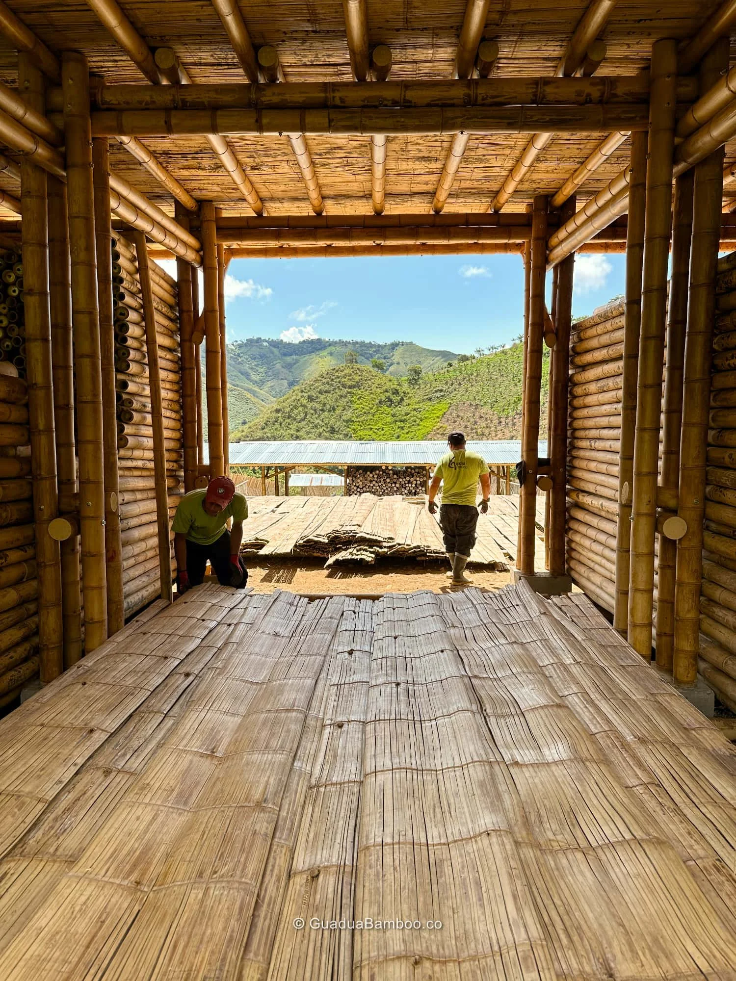 Almacenamiento de Esterilla de Guadua Bambú