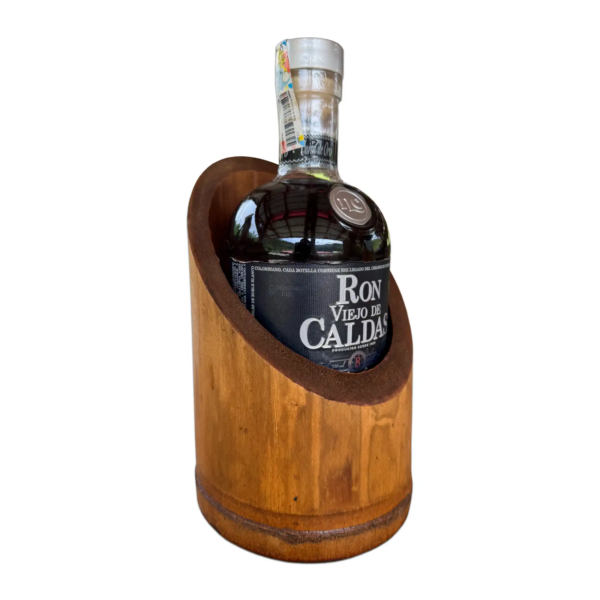 Portabotellas de Equilibrio en Bambú Guadua - Edición Ron