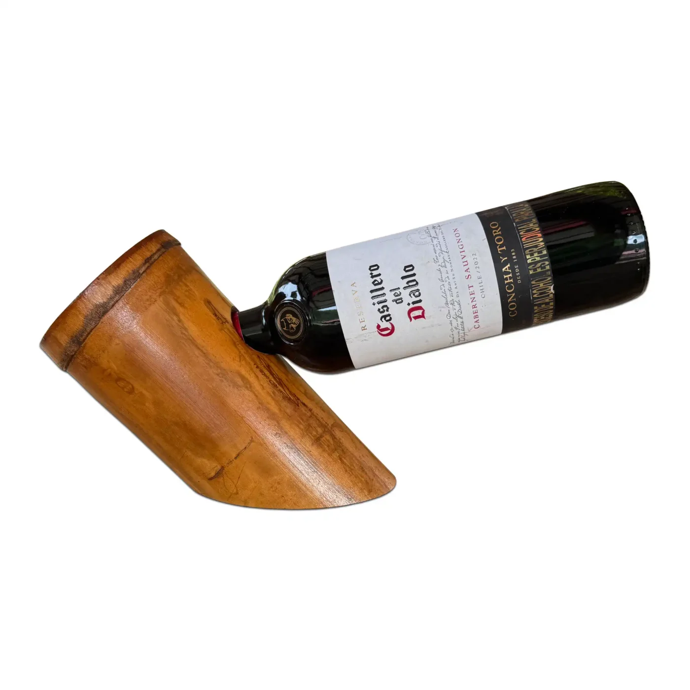 Portabotellas de Equilibrio en Bambú Guadua - Edición Vino