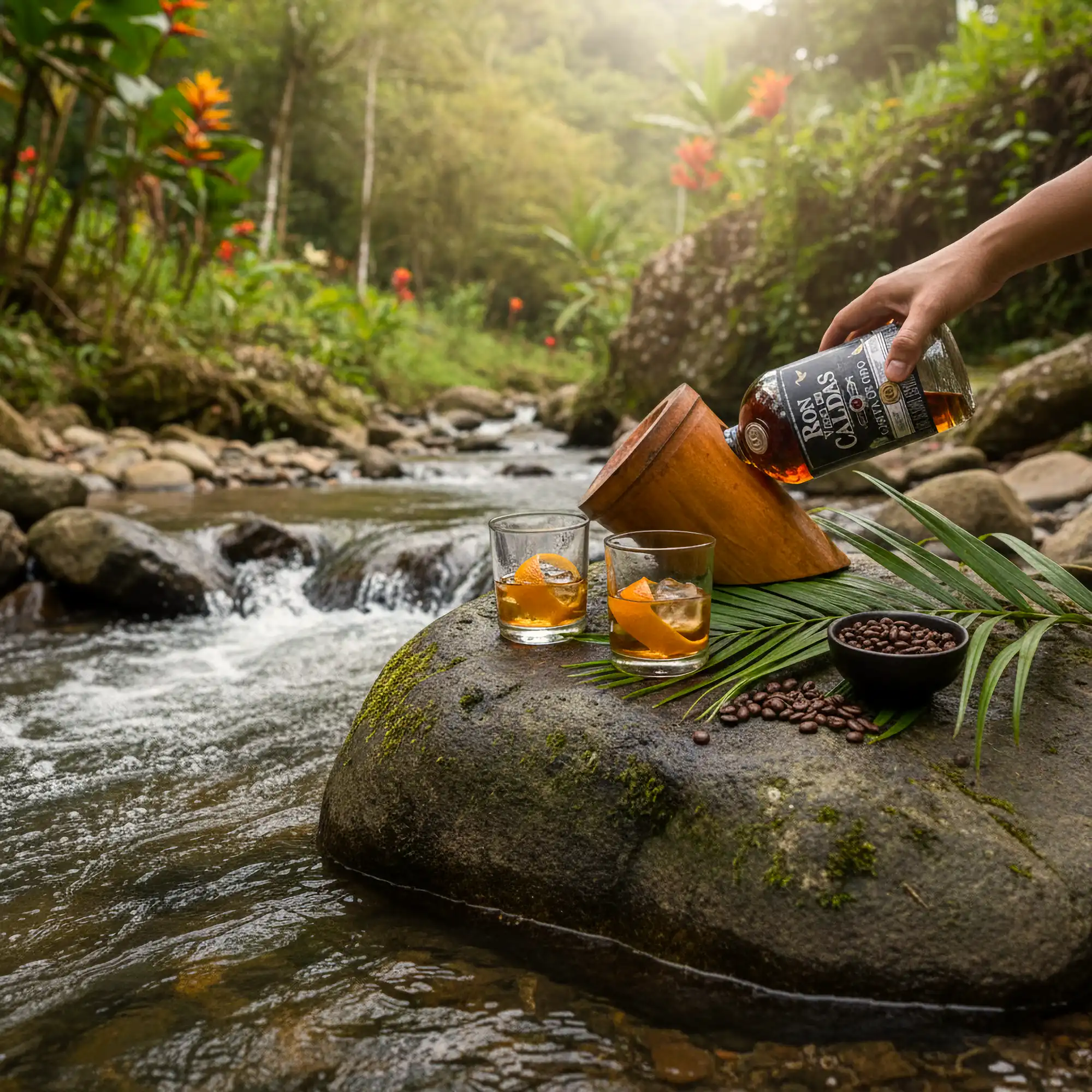 Portabotellas en Guadua – Edición Ron