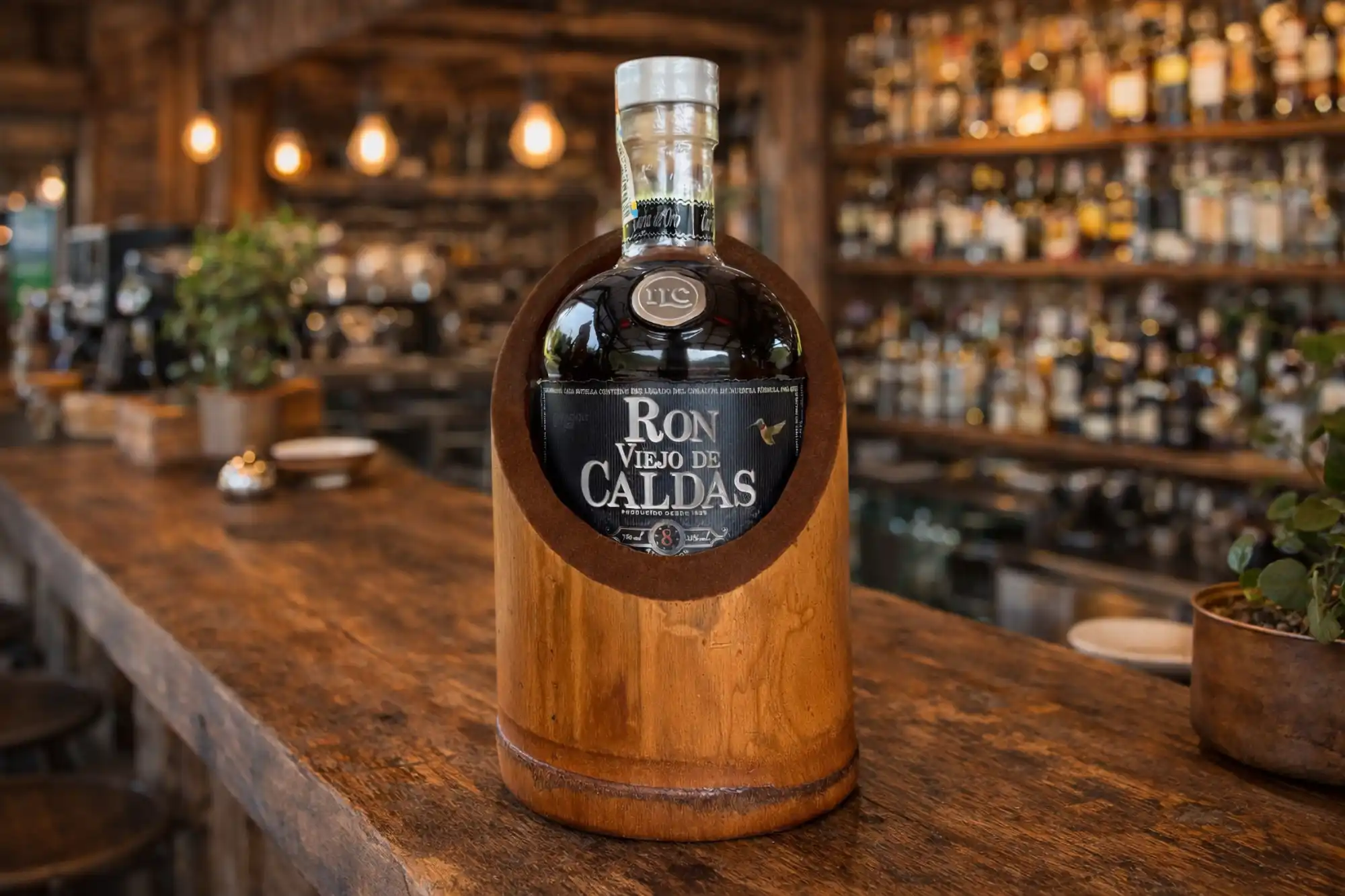 Portabotellas en Guadua – Edición Ron