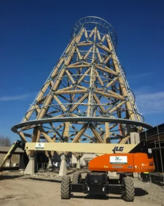 Torre en bambú guadua en Bélgica