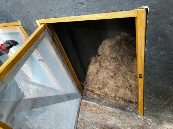 Cámara de residuos para el baño de compostaje