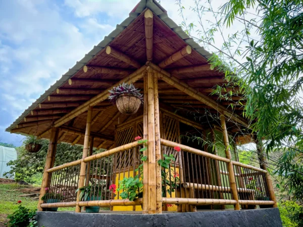 Cabaña en Bambú Guadua para Baño Seco de Lujo