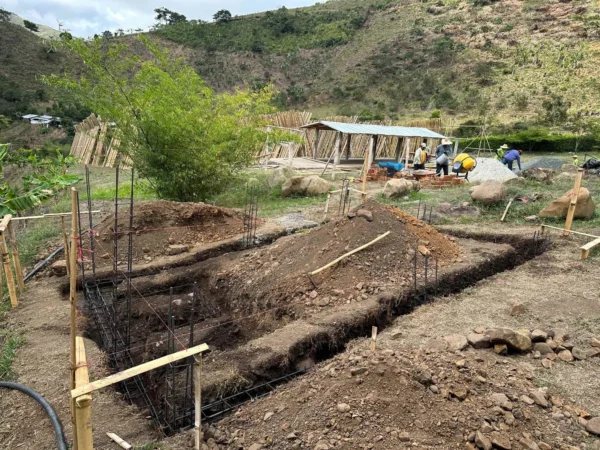 Fundación para pared de ladrillo