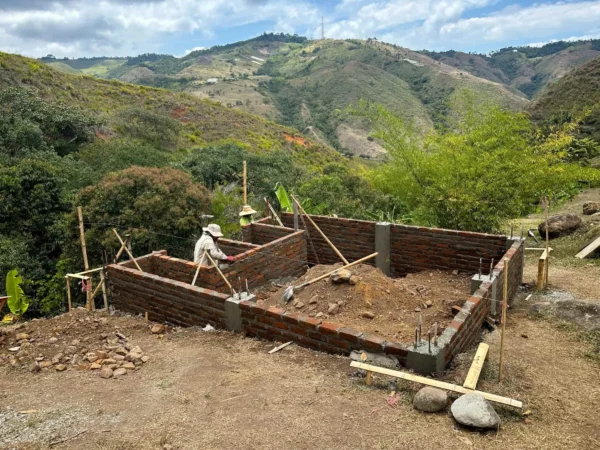 Construyendo un muro de ladrillo