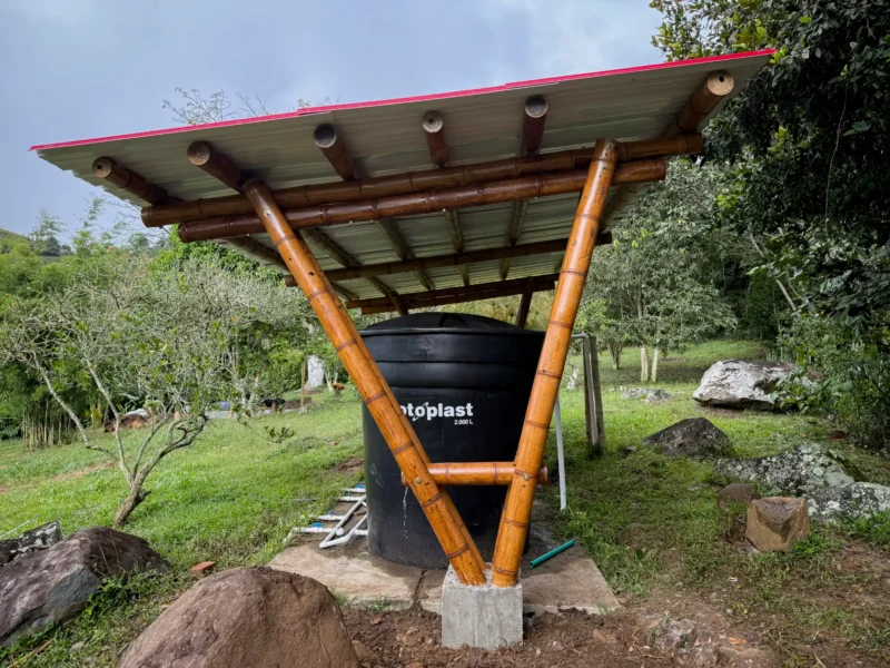 Cobertizo de bambú guadua prefabricado