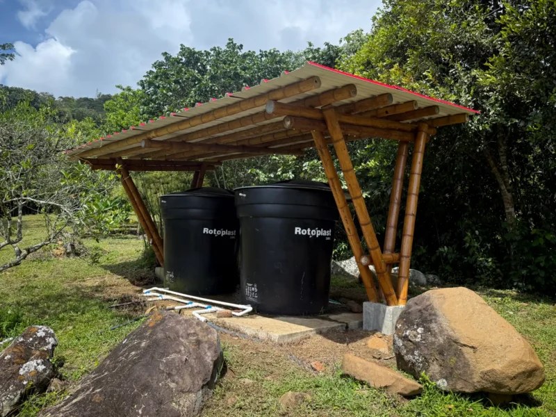 Cobertizo de bambú guadua prefabricado