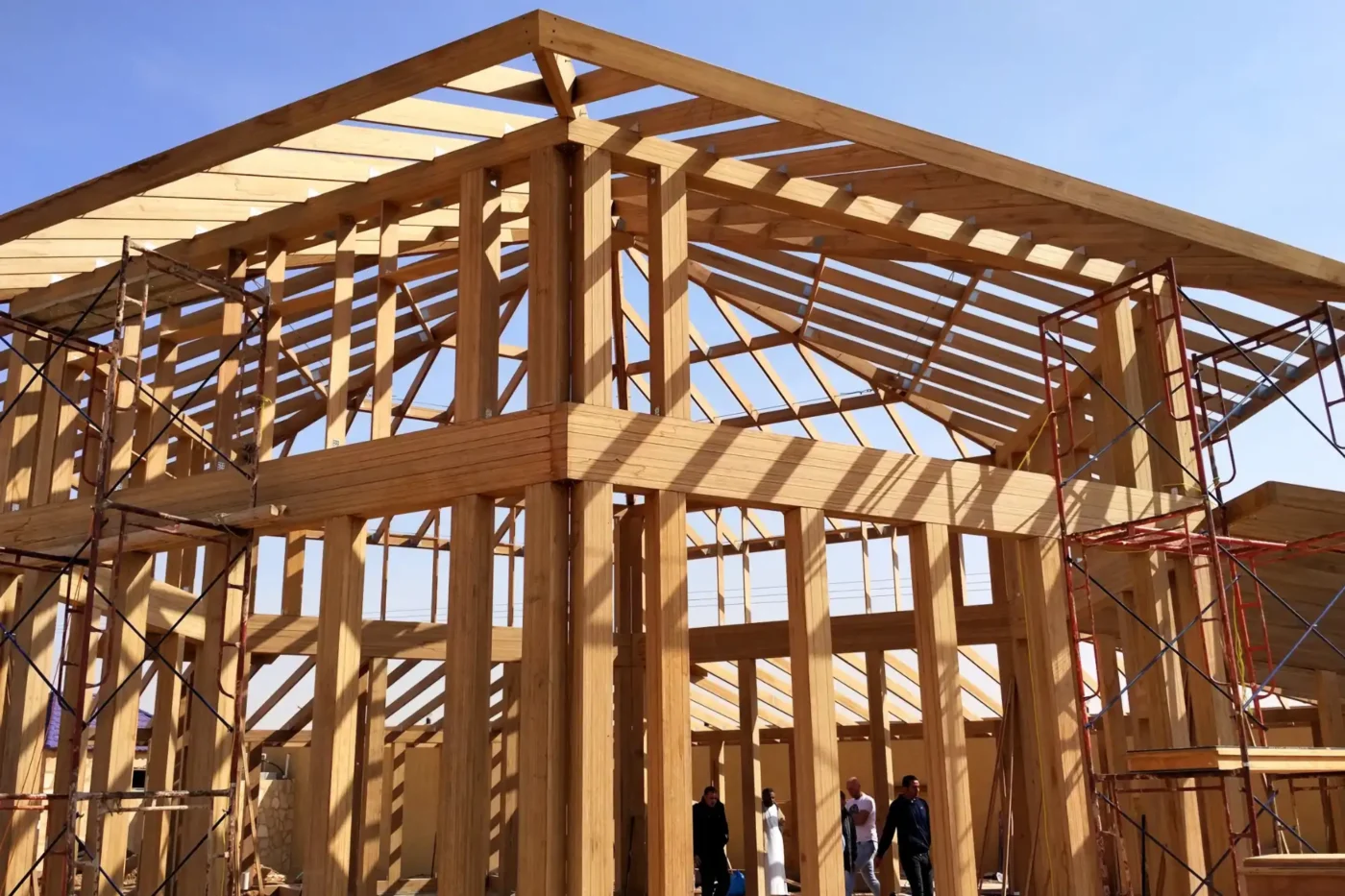 Construcción con bambú de ingeniería