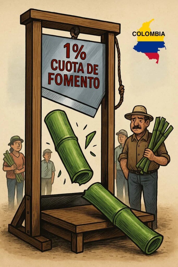 Guillotina fiscal para la guadua en Colombia