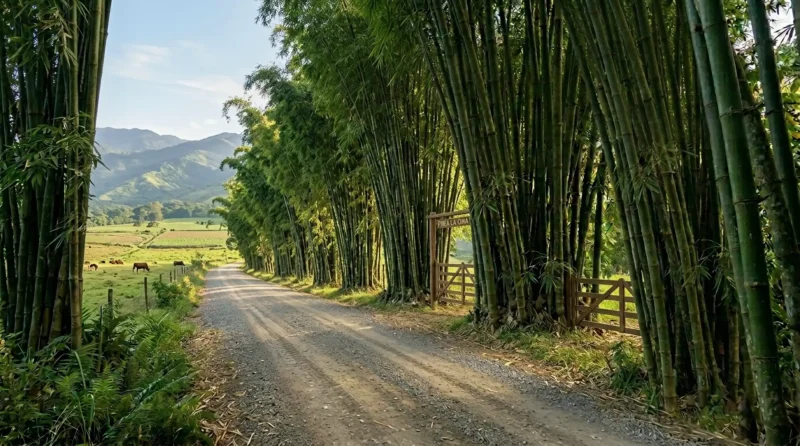 Cerca Viva de Seguridad en Colombia con Bambú Espinoso