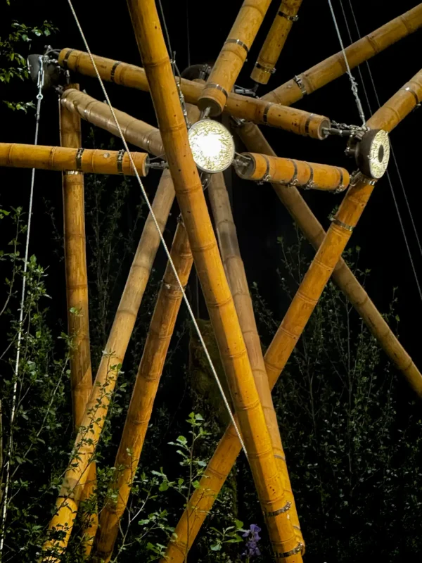 Estructura de Tensegridad en Bambú Guadua en Floraliën 2026 en Gante, Bélgica