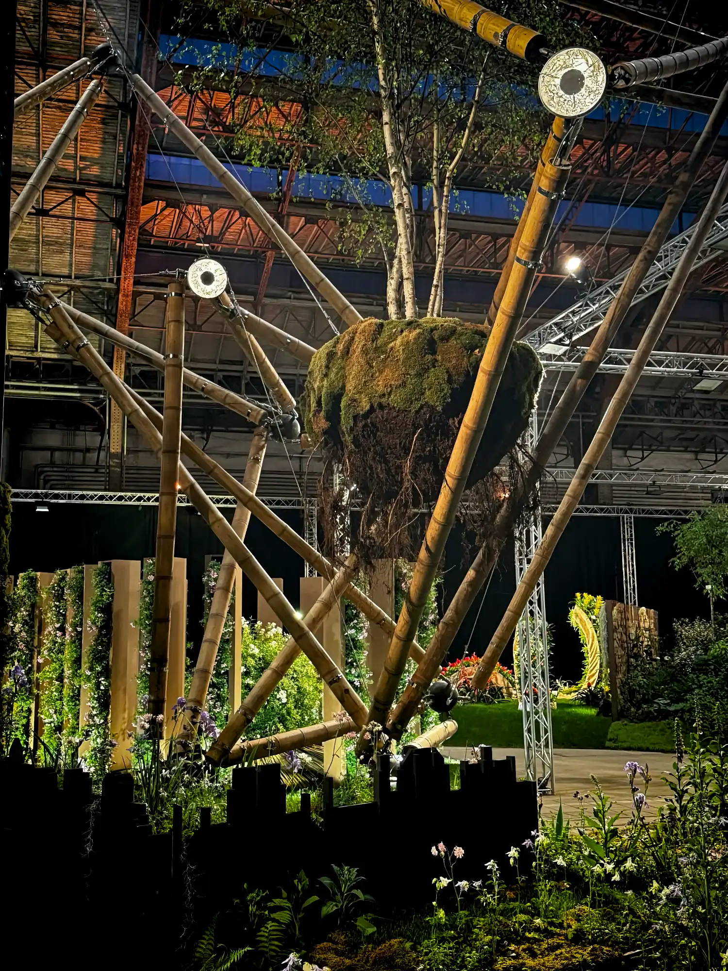 Estructura de Tensegridad en Bambú Guadua en Floraliën 2026 en Gante, Bélgica