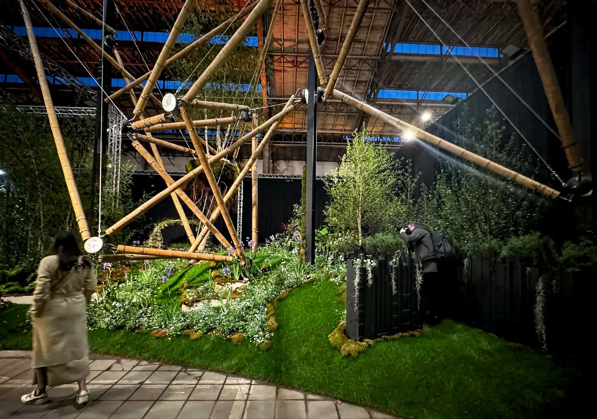 Estructura de Tensegridad en Bambú Guadua en Floraliën 2026 en Gante, Bélgica