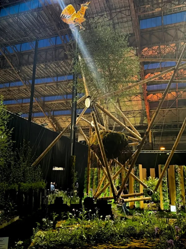 Estructura de Tensegridad en Bambú Guadua en Floraliën 2026 en Gante, Bélgica