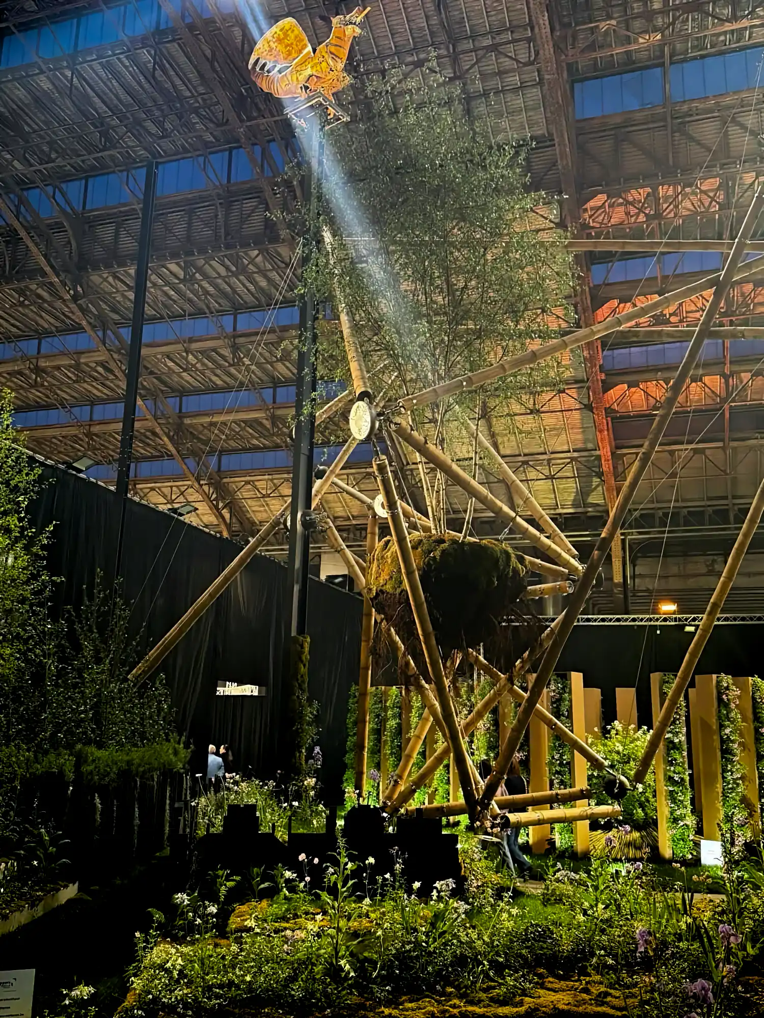 Estructura de Tensegridad en Bambú Guadua en Floraliën 2026 en Gante, Bélgica