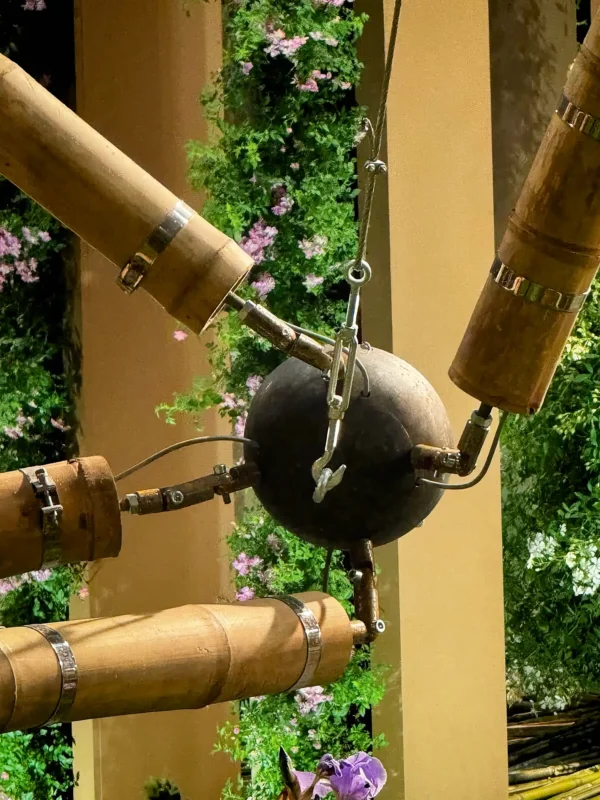 Estructura de Tensegridad en Bambú Guadua en Floraliën 2026 en Gante, Bélgica