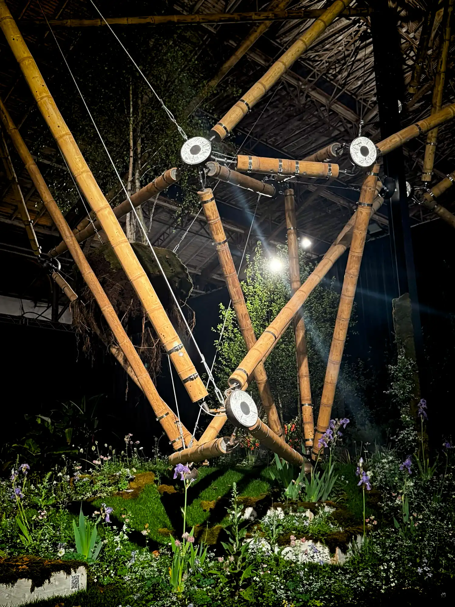Estructura de Tensegridad en Bambú Guadua en Floraliën 2026 en Gante, Bélgica