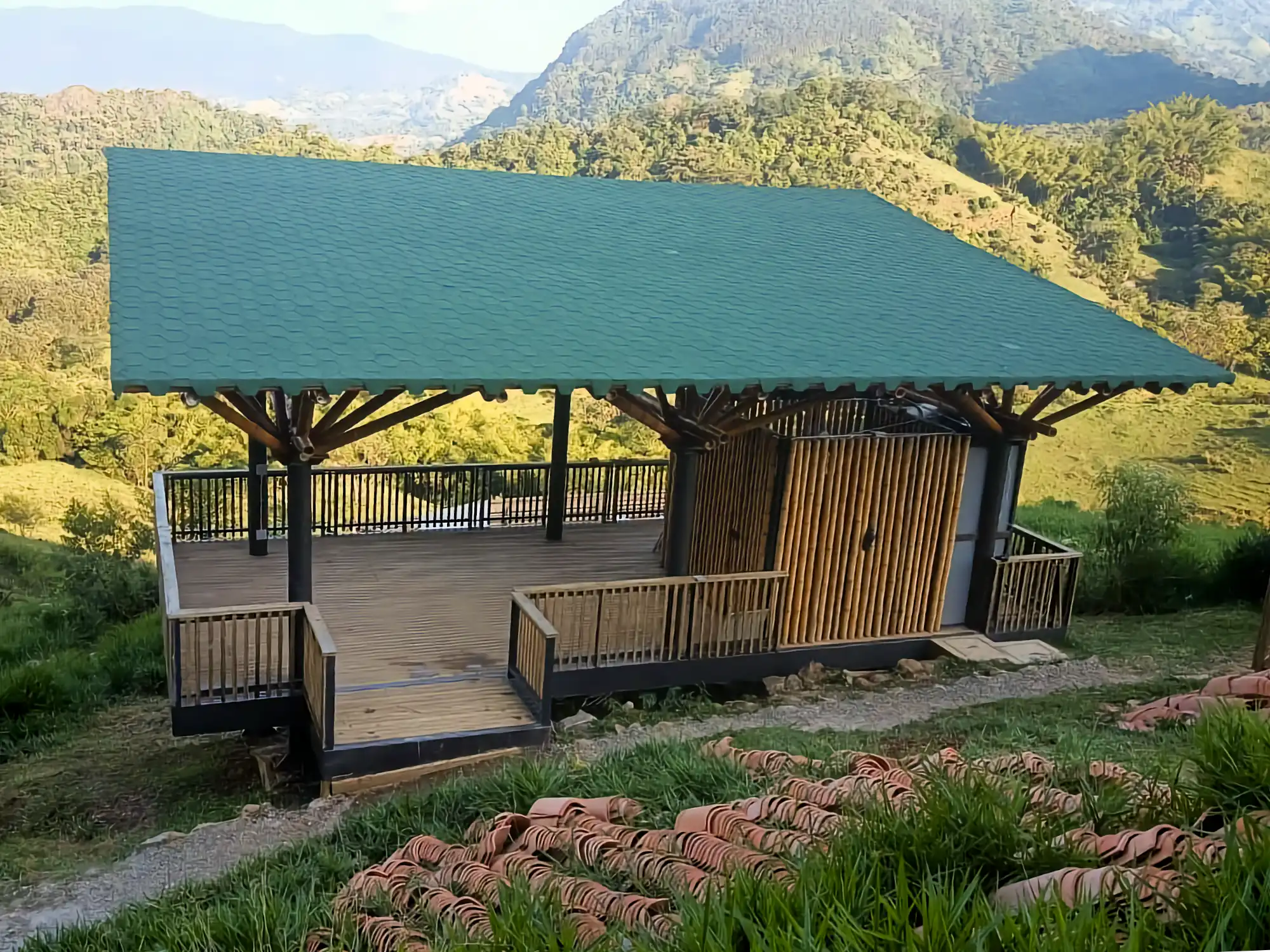 Estructuras en Guadua Bambú en el Parque Cerro Tusa