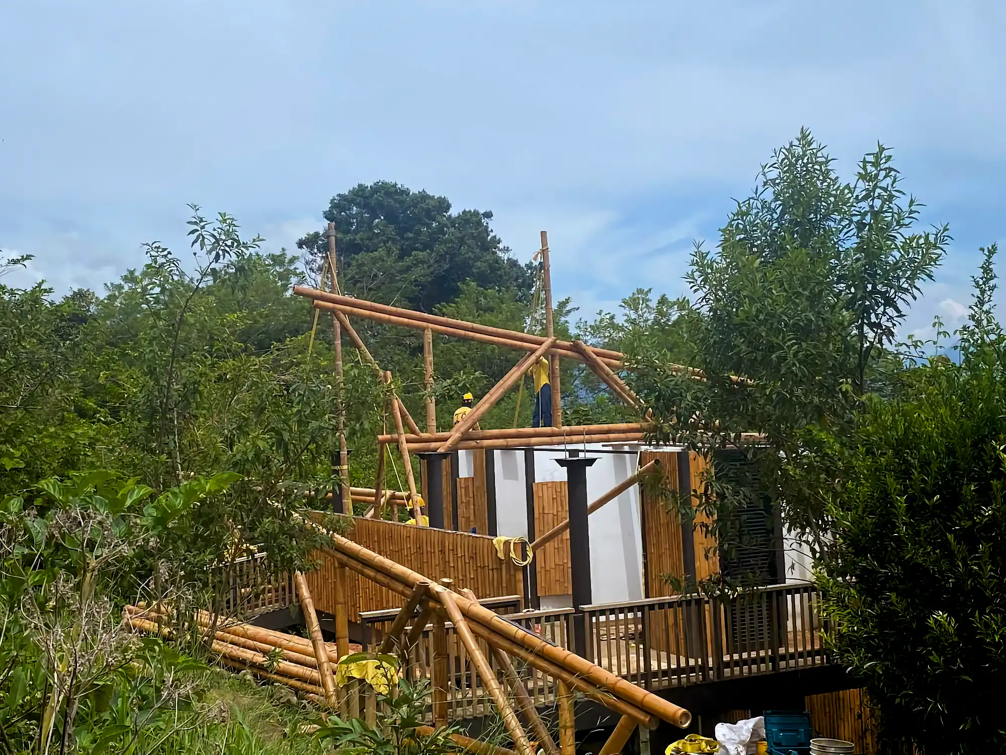 Estructuras en Guadua Bambú en el Parque Cerro Tusa
