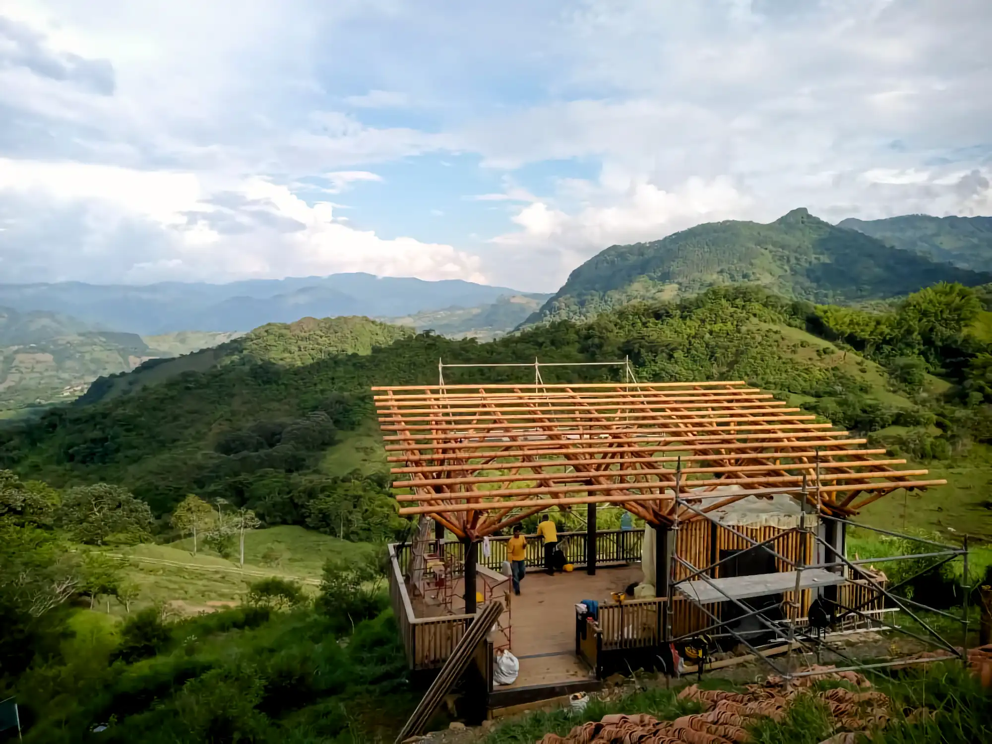 Estructuras en Guadua Bambú en el Parque Cerro Tusa