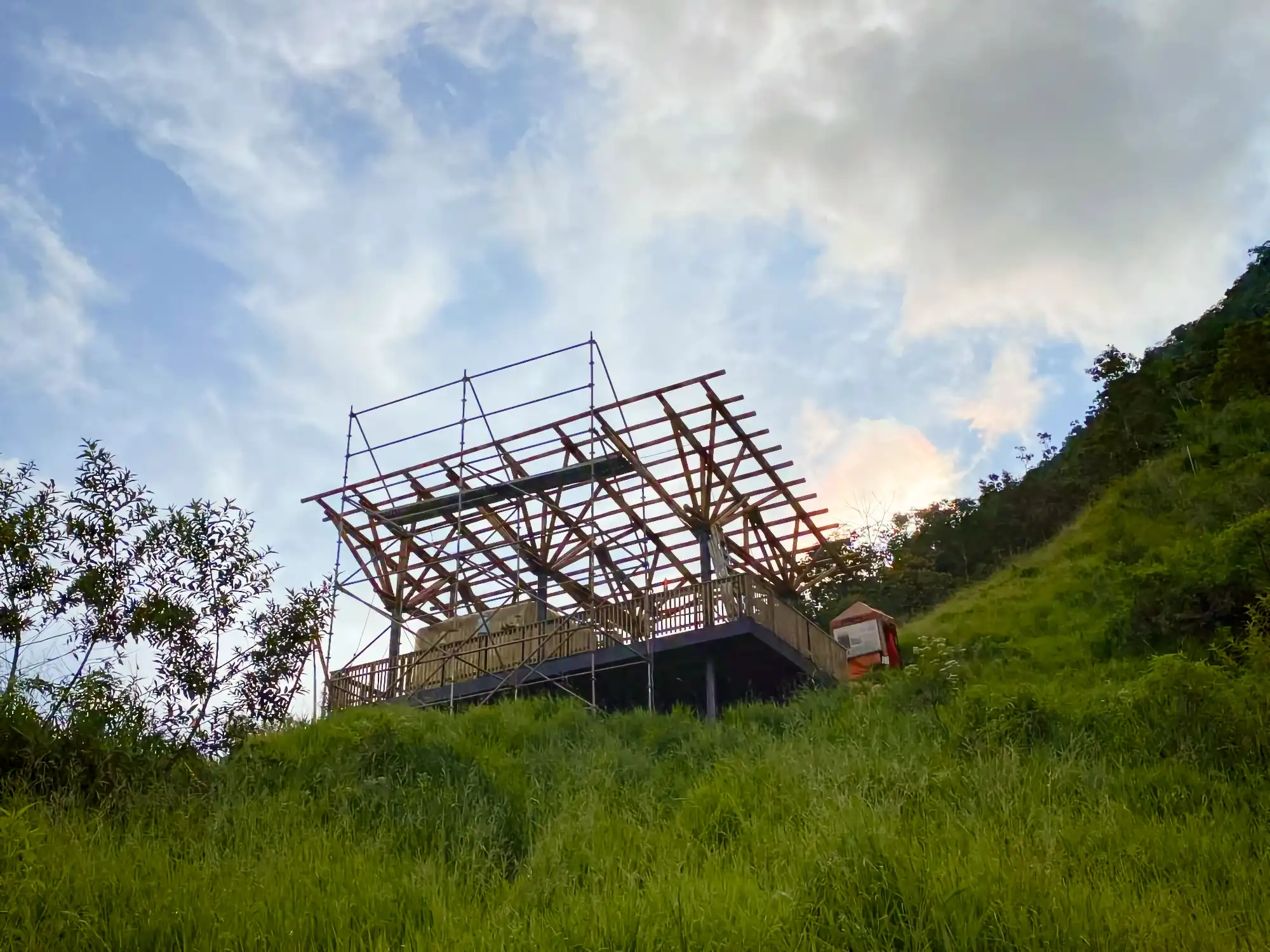 Estructuras en Guadua Bambú en el Parque Cerro Tusa