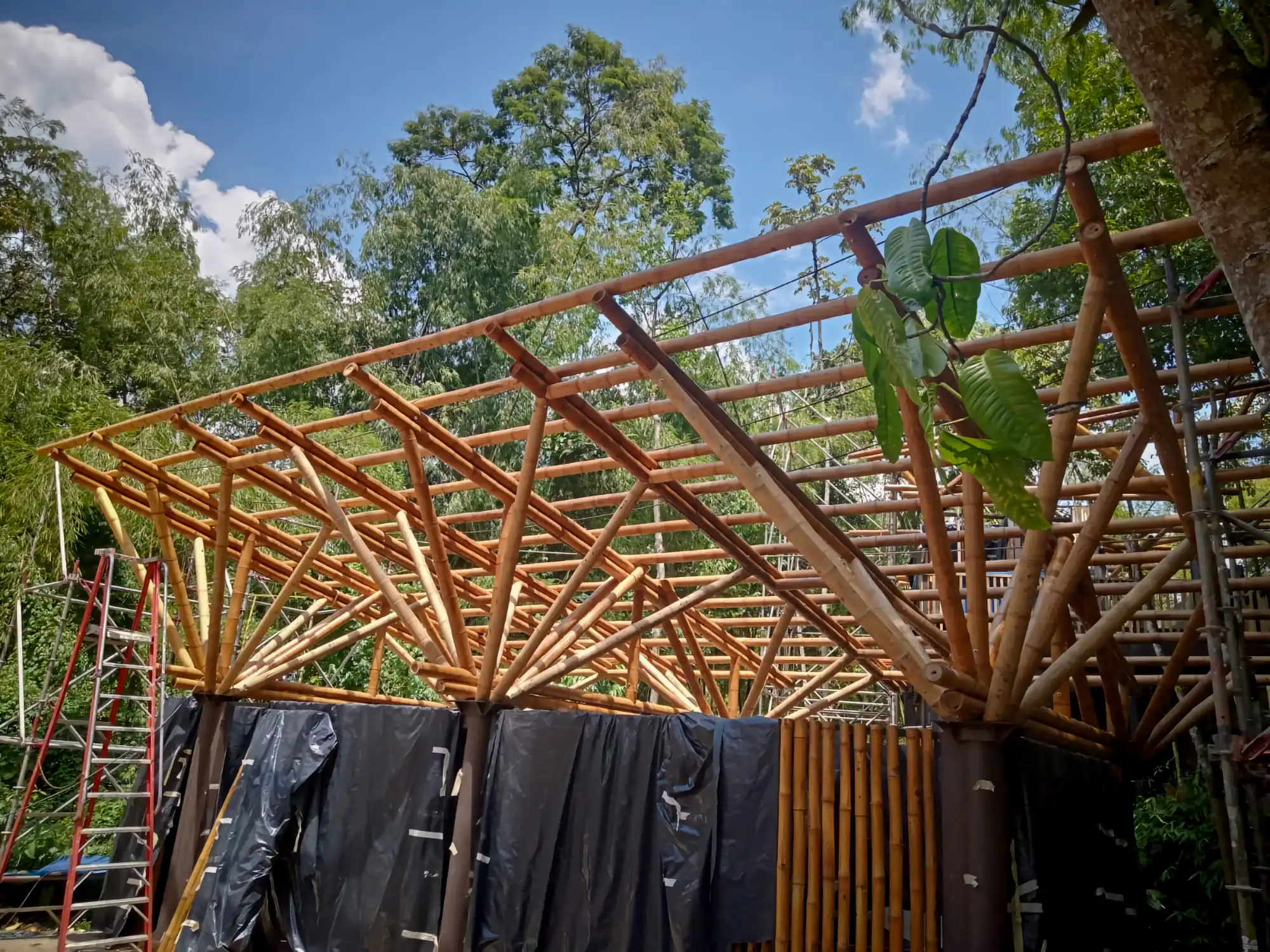 Estructuras en Guadua Bambú en el Parque Cerro Tusa