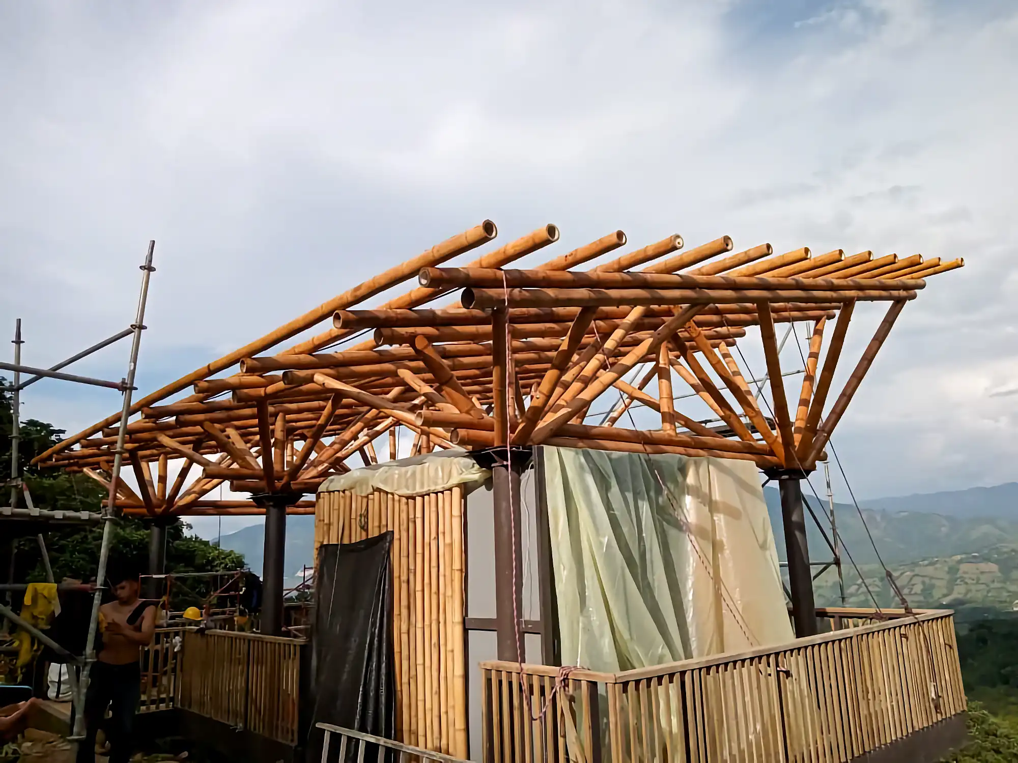 Estructuras en Guadua Bambú en el Parque Cerro Tusa
