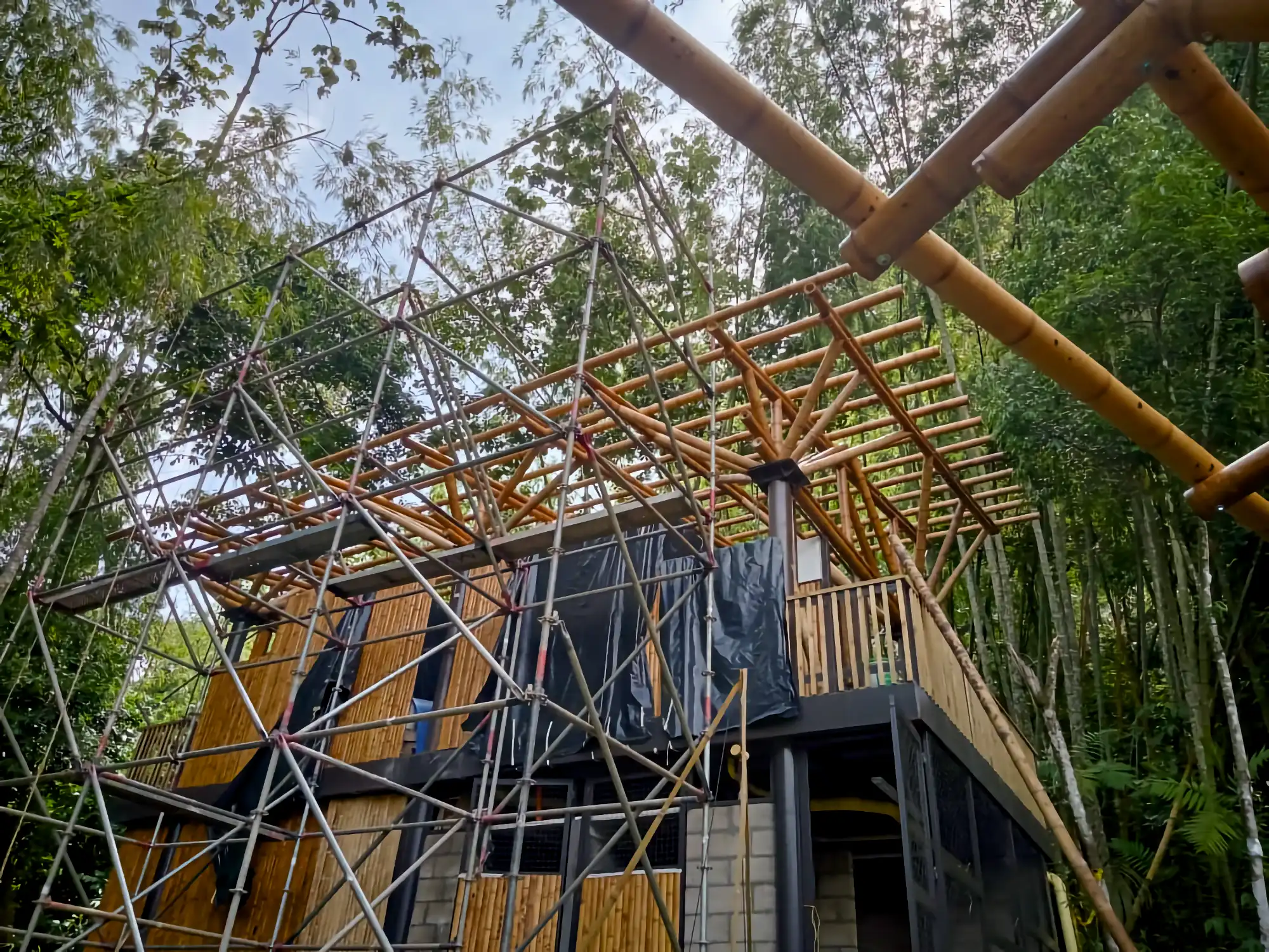 Estructuras en Guadua Bambú en el Parque Cerro Tusa