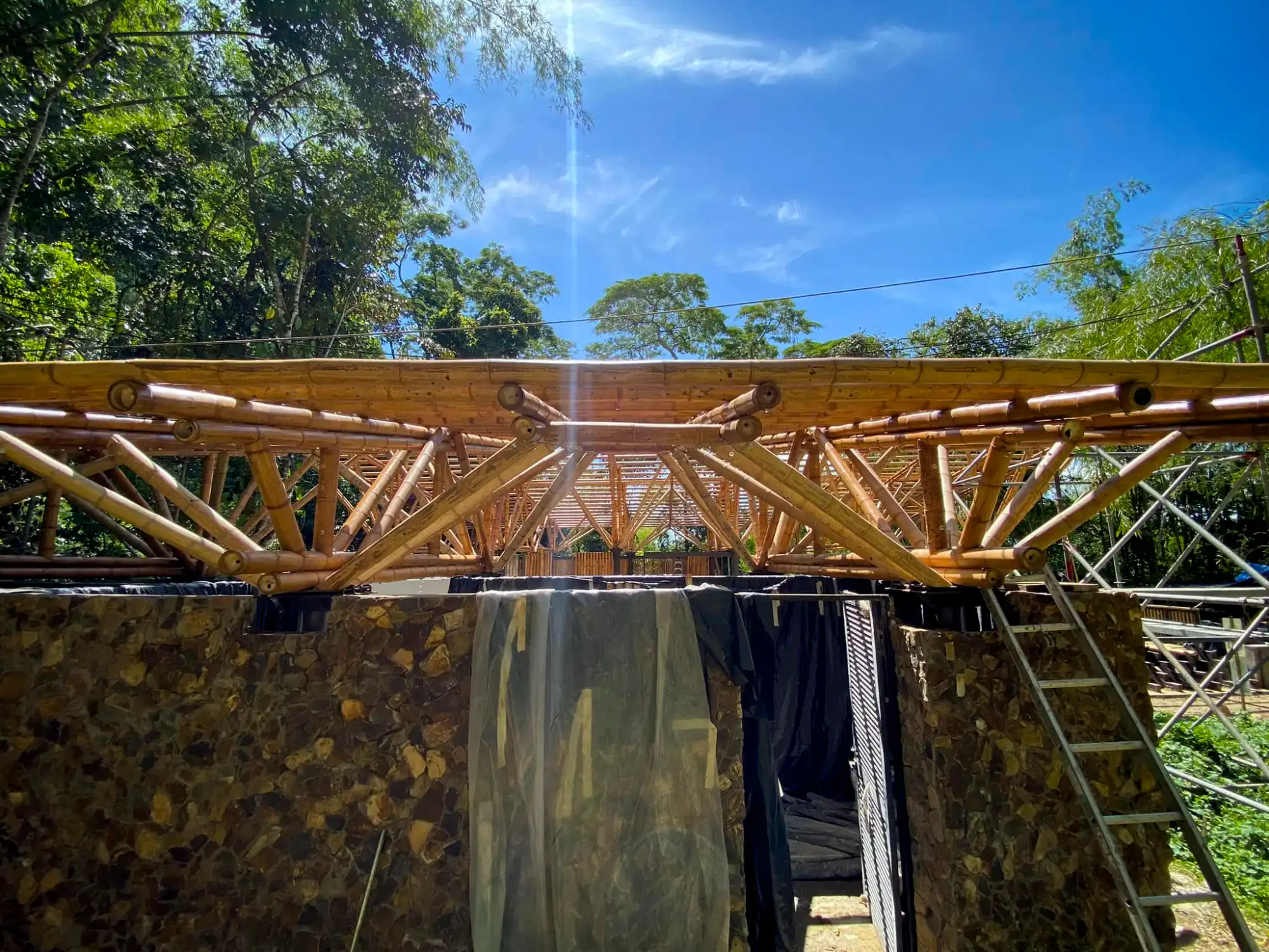 Estructuras en Guadua Bambú en el Parque Cerro Tusa