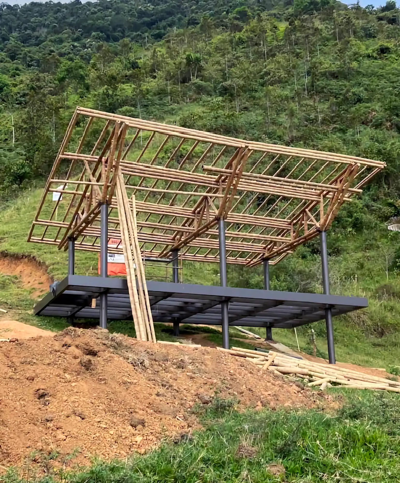Estructuras en Guadua Bambú en el Parque Cerro Tusa