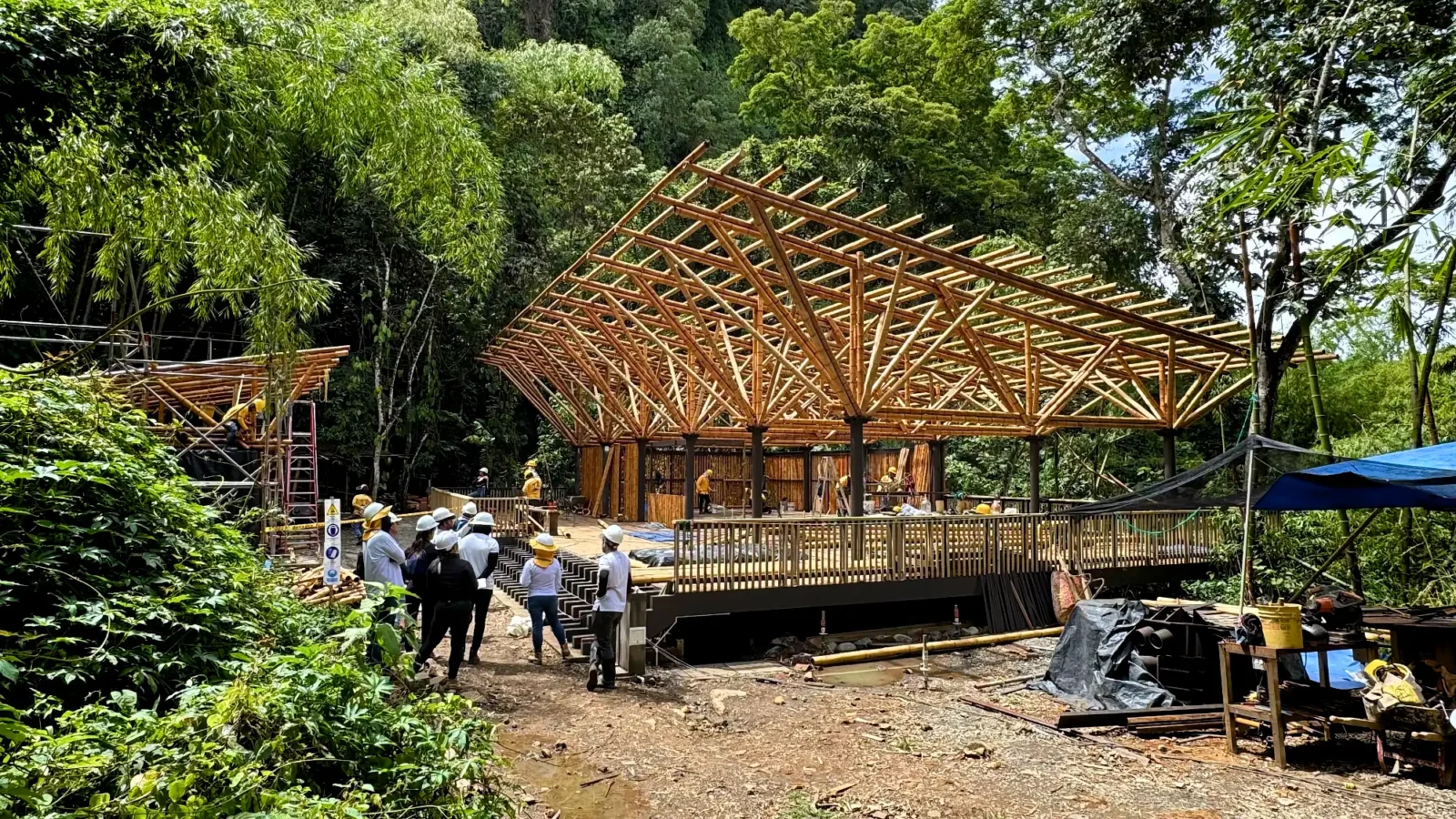 Estructuras en Guadua Bambú en el Parque Cerro Tusa