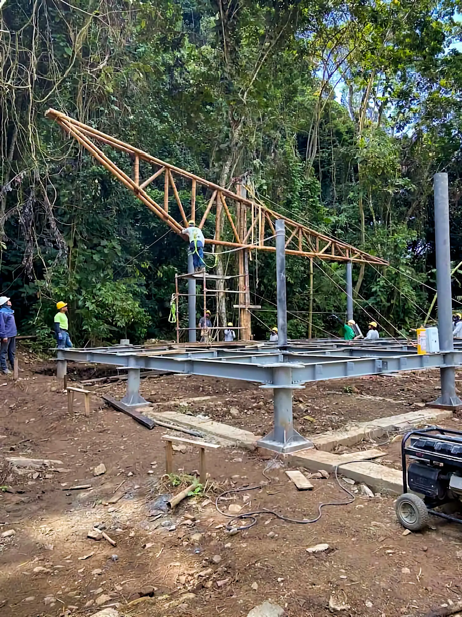 Estructuras en Guadua Bambú en el Parque Cerro Tusa