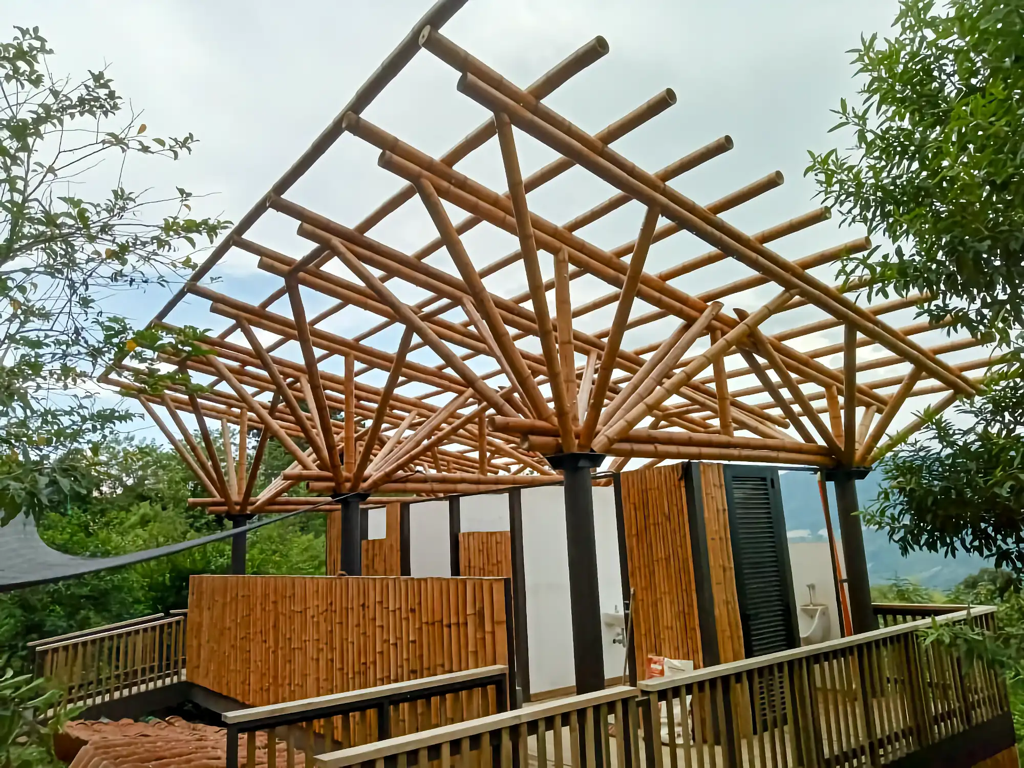 Estructuras en Guadua Bambú en el Parque Cerro Tusa