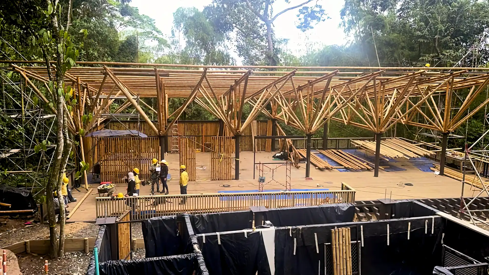Estructuras en Guadua Bambú en el Parque Cerro Tusa