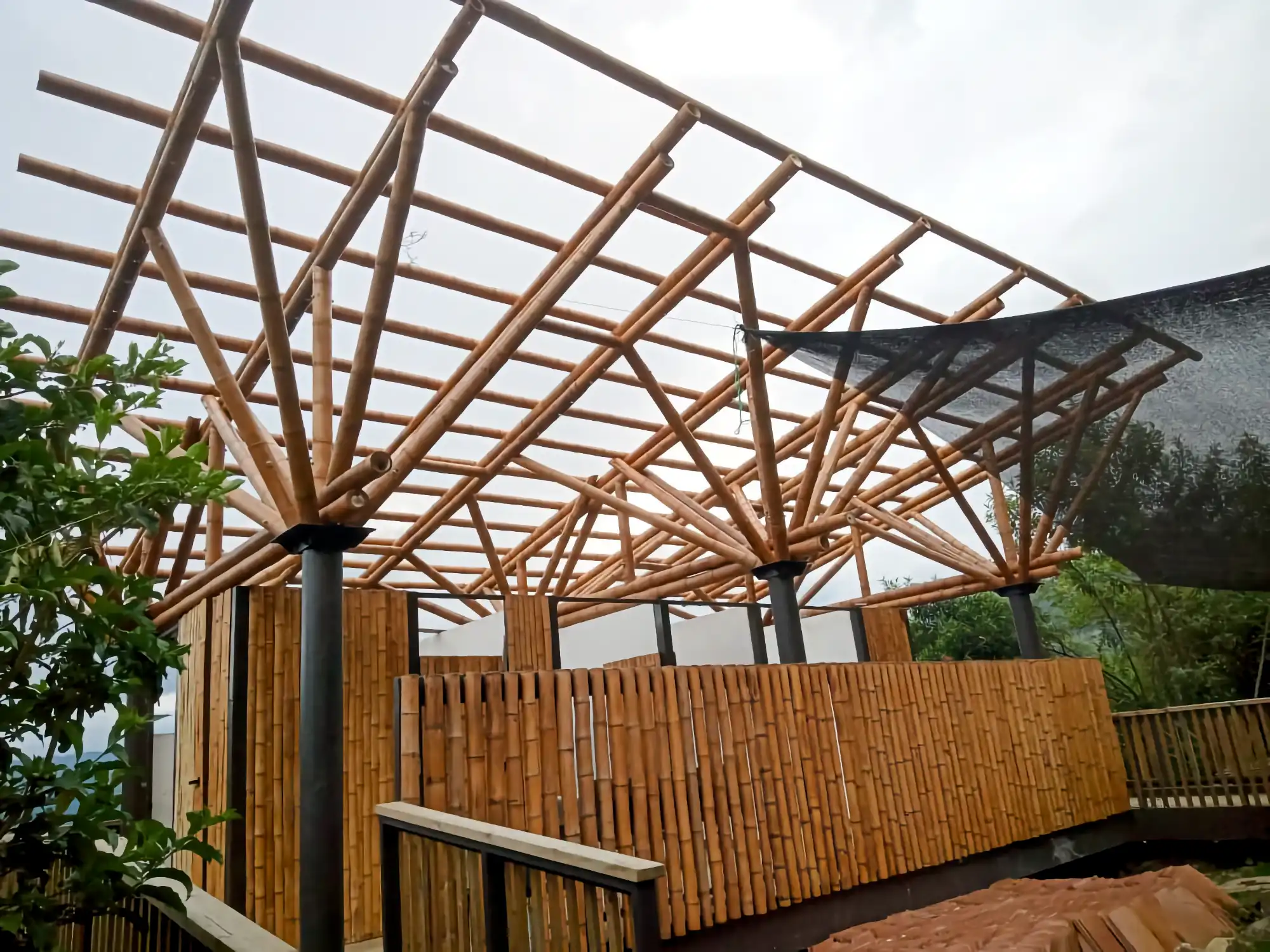 Estructuras en Guadua Bambú en el Parque Cerro Tusa