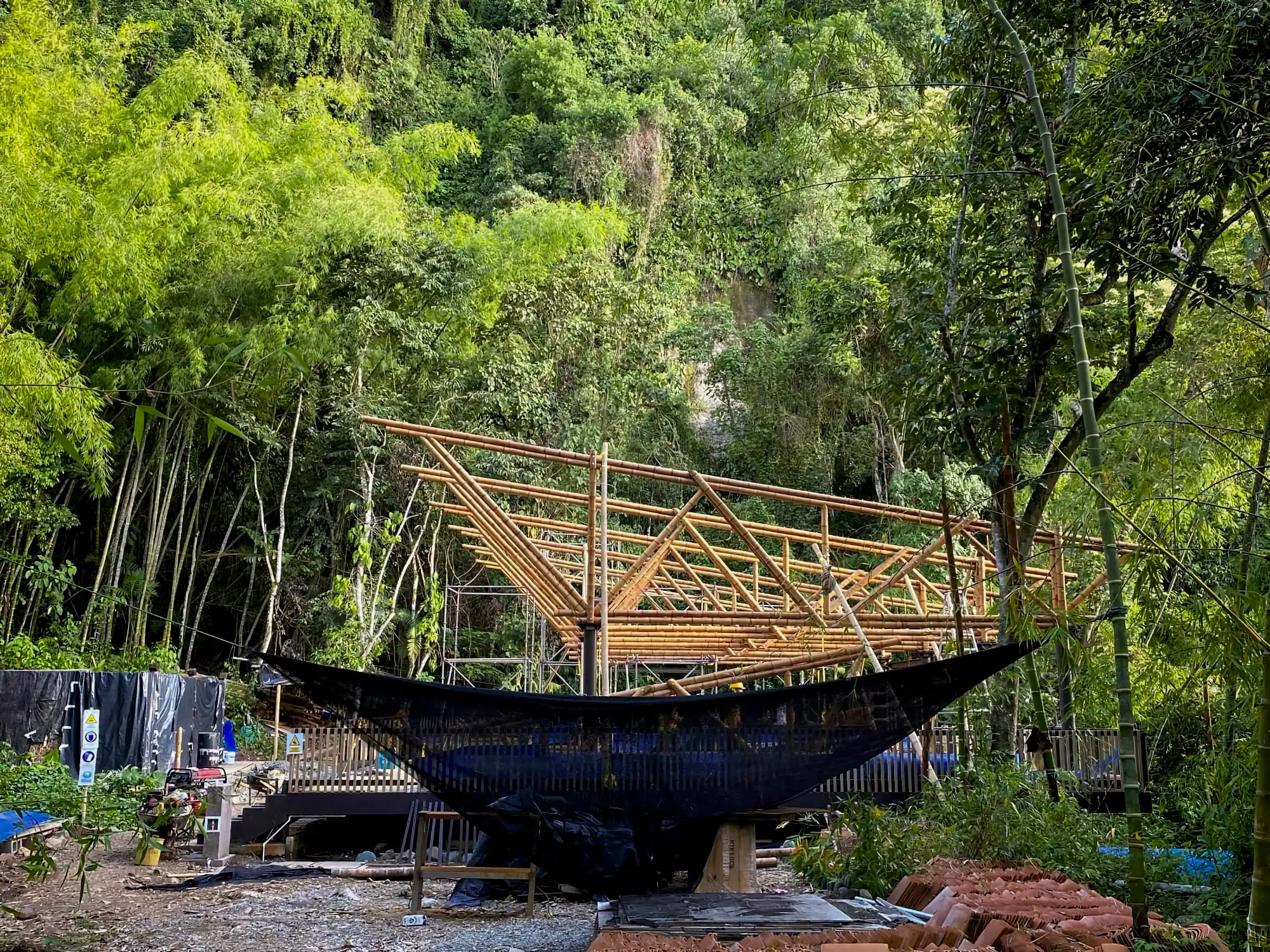 Estructuras en Guadua Bambú en el Parque Cerro Tusa