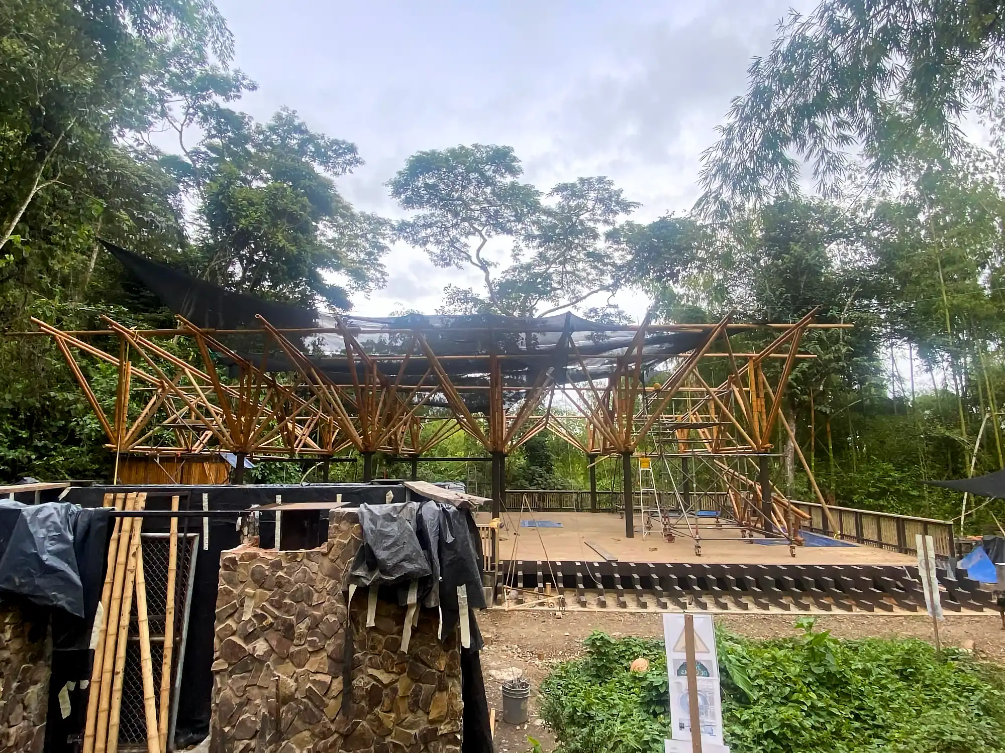 Estructuras en Guadua Bambú en el Parque Cerro Tusa