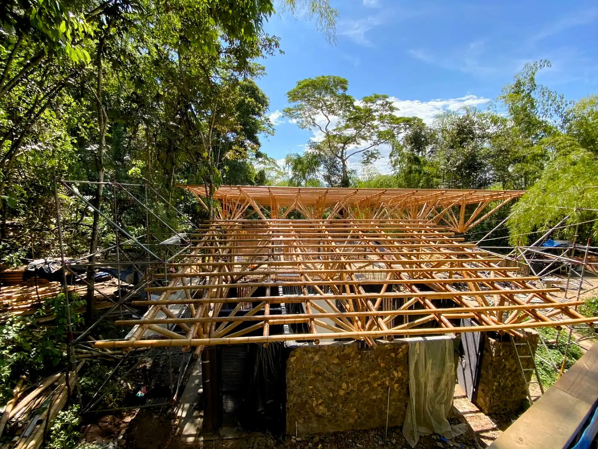 Estructuras en Guadua Bambú en el Parque Cerro Tusa