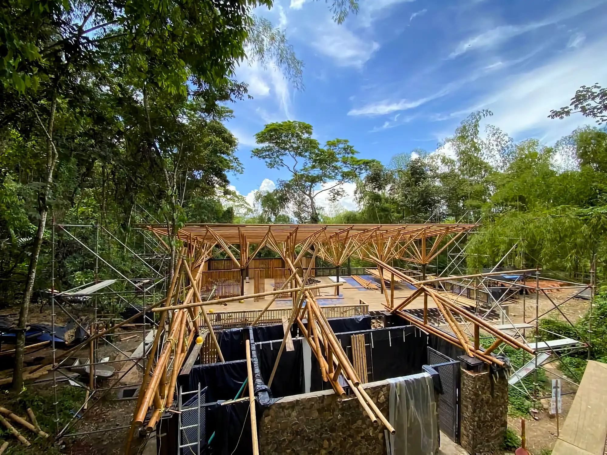 Estructuras en Guadua Bambú en el Parque Cerro Tusa