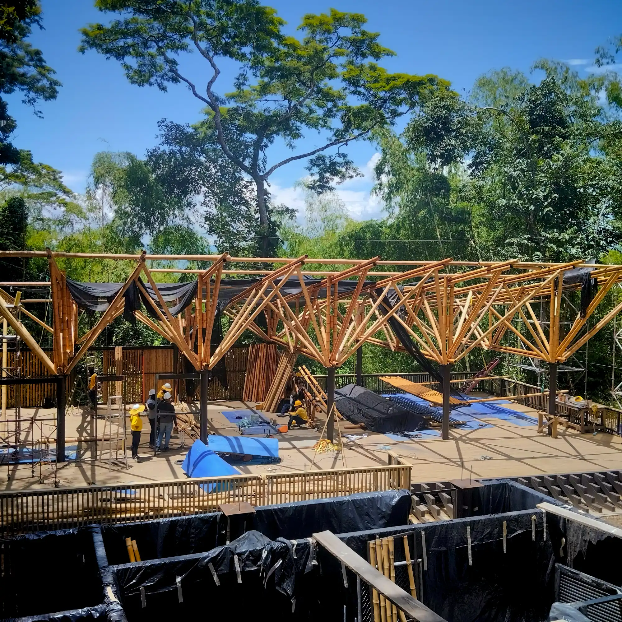 Estructuras en Guadua Bambú en el Parque Cerro Tusa