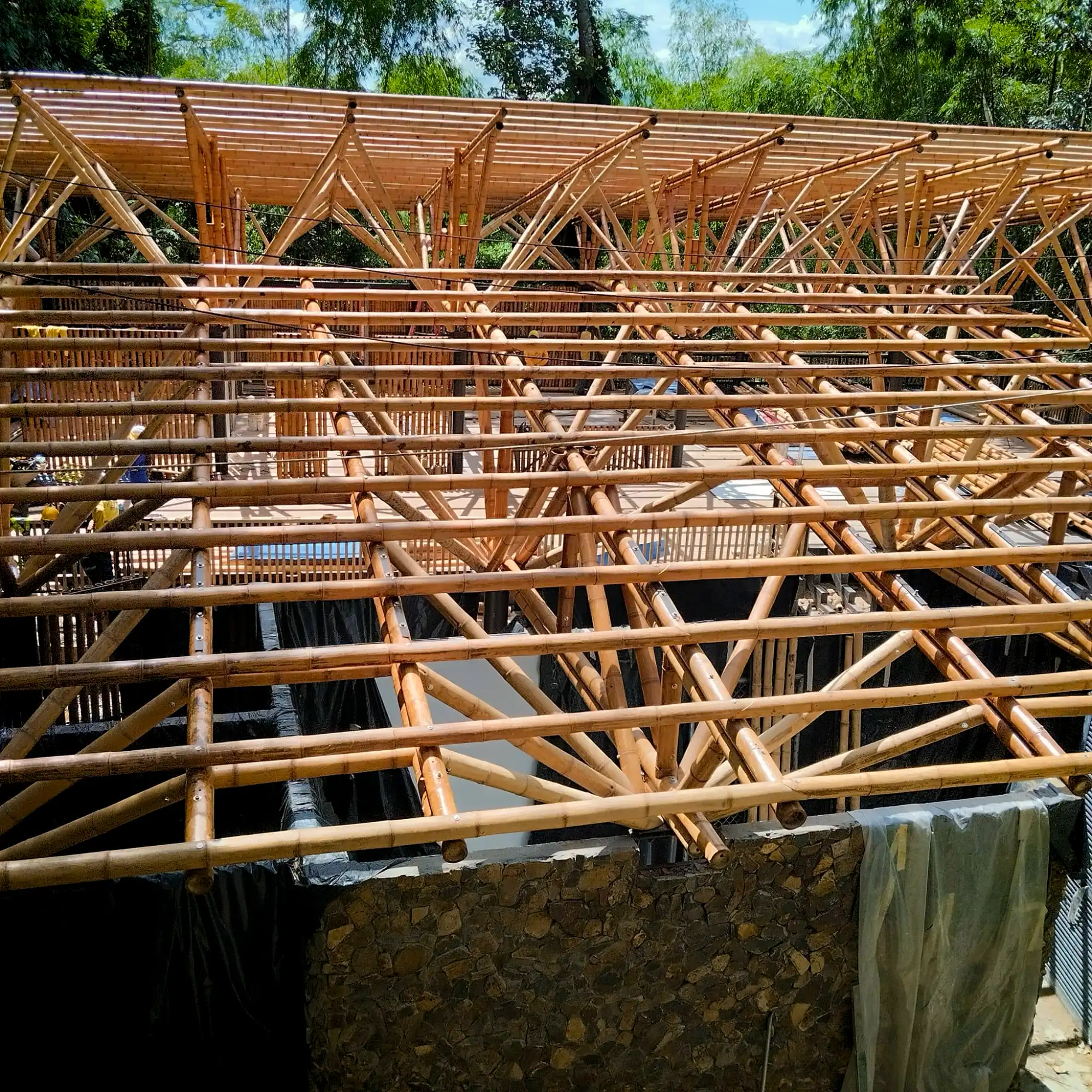 Estructuras en Guadua Bambú en el Parque Cerro Tusa