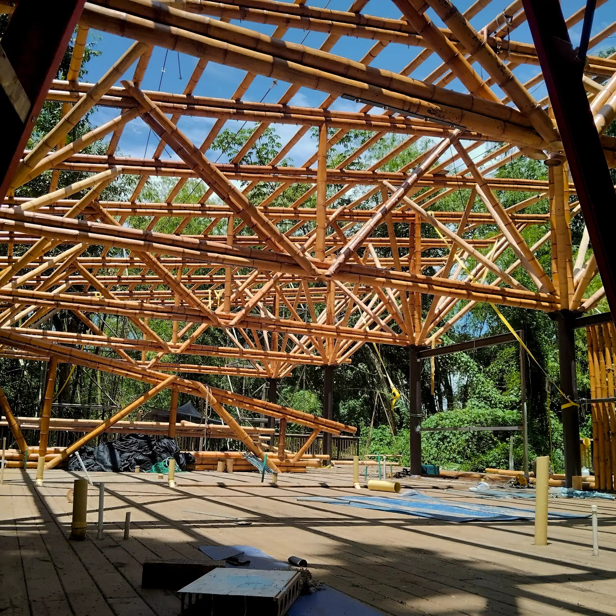 Estructuras en Guadua Bambú en el Parque Cerro Tusa